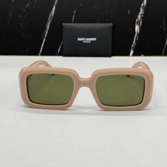 NEW SL534 SUNRISE 007 SAINT LAURENT NUDE GREEN SL 534 SAINT LAURENT SUNGLASSES